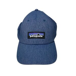 Patagonia Hat Cap Snapback One Size Blue Adjustable Netplus Logo Hiking Camping